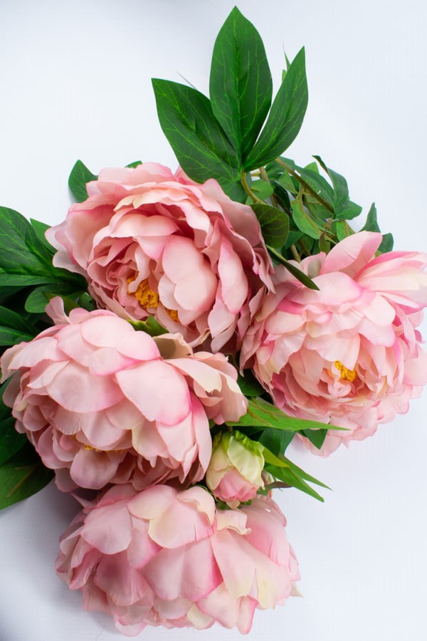 sztuczny bukiet peoni